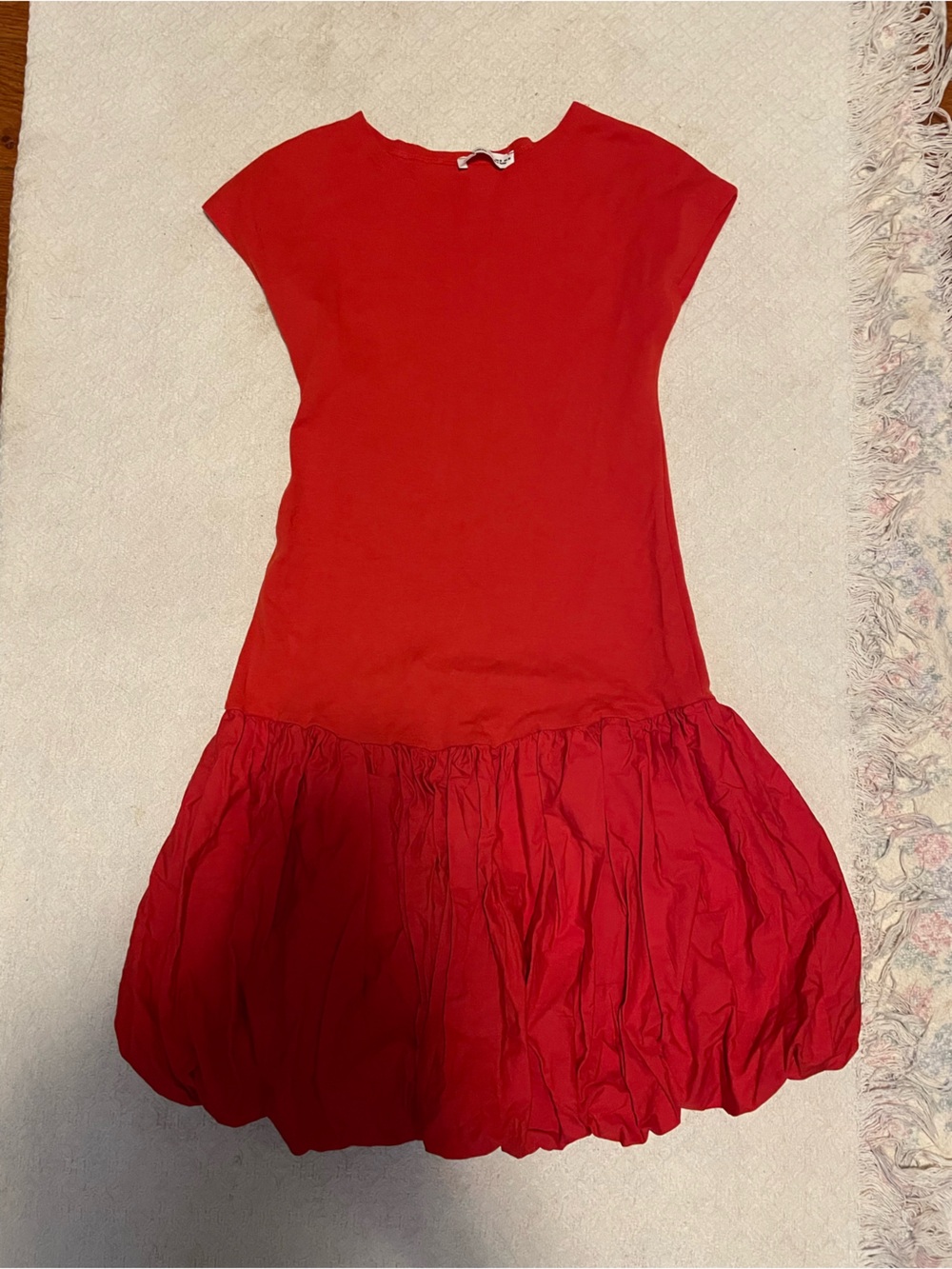 Pull&Bear Red Bubble Mini Dress